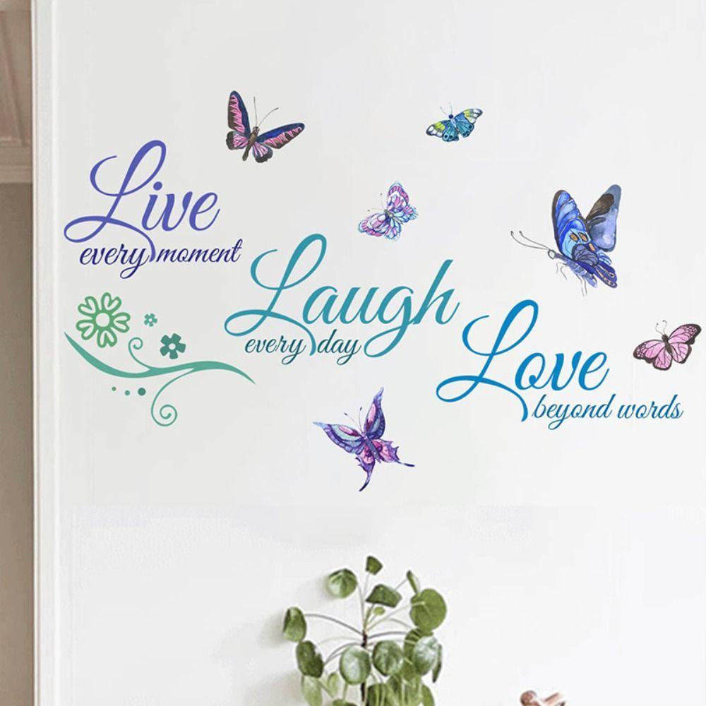 Populer Wall Decal Self-adhesive Kamar Tidur Quotes Dekorasi Rumah