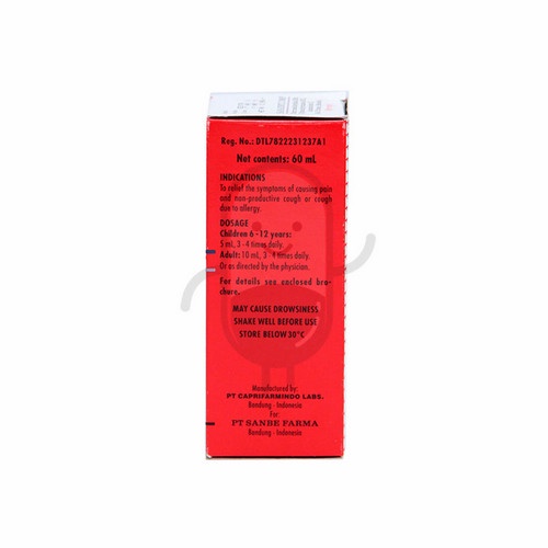 Sanadryl Dmp Sirup 60 Ml