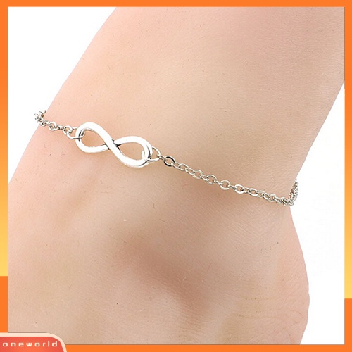 [WOD] Stunning Infinity Charm Ankle Bracelet Sandal Pantai Kaki Rantai Gelang Kaki Perhiasan