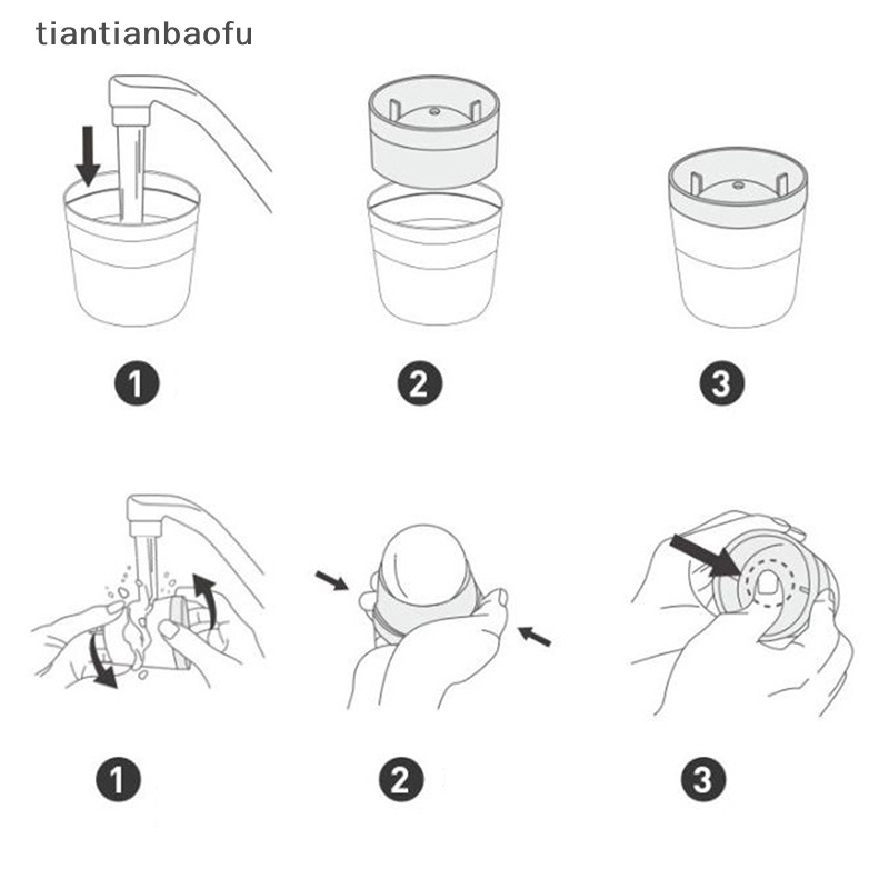 [tiantianbaofu] 1pc Cetakan Ice Ball Maker Tutup Silikon Bulat Sphere Cube Untuk Cocktail Whiskey Boutique