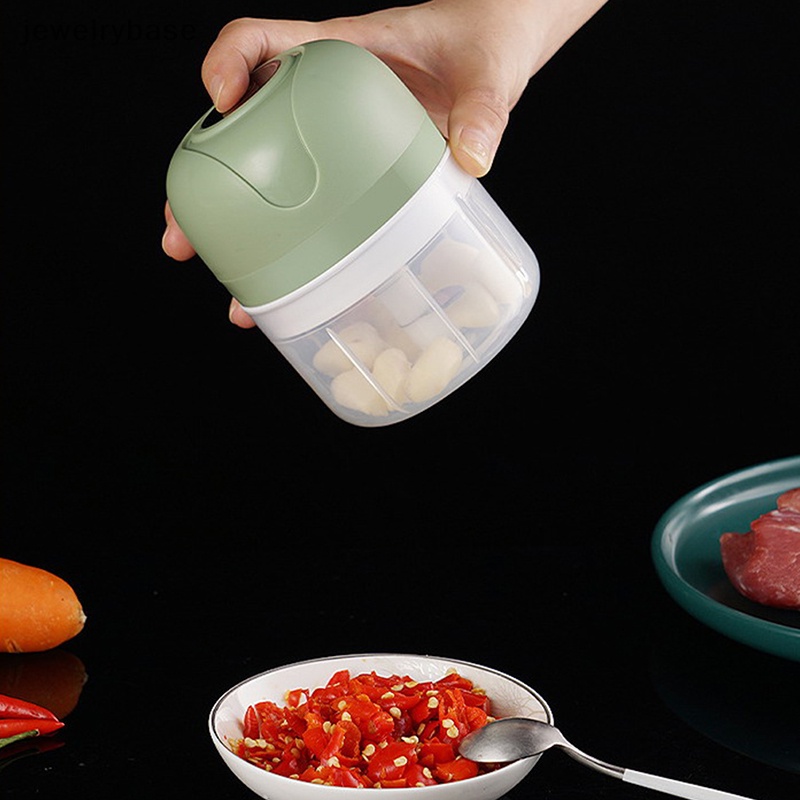 [jewelrybase] Rechargable Garlic Chopper Pasta Mesin Penggiling Daging Mincer Crusher Masher Boutique