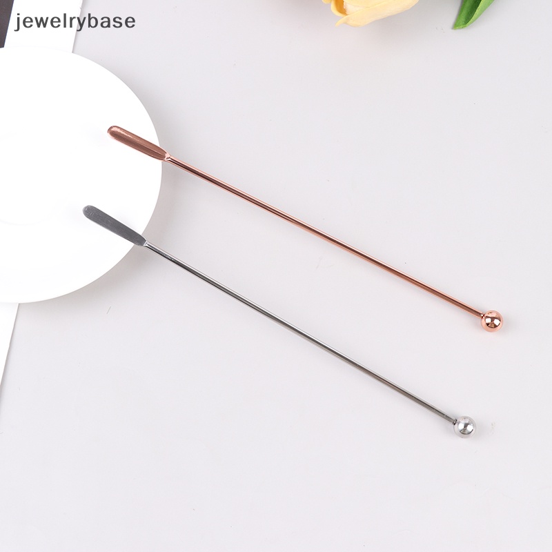 [jewelrybase] 1pc Stik Cocktail Stainless Steel Pengaduk Koktail Susu Teh Kopi Stir Stick Butik