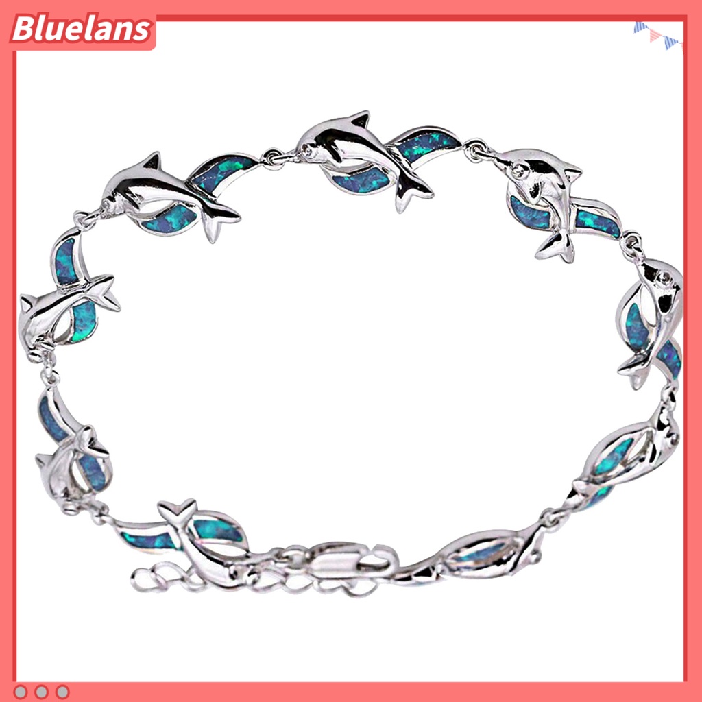 [BLS] Gelang Dolphin Charm Perhiasan Hadiah Alloy Wanita Fashion Dolphin Rantai Bracelet Untuk Pesta Perjamuan