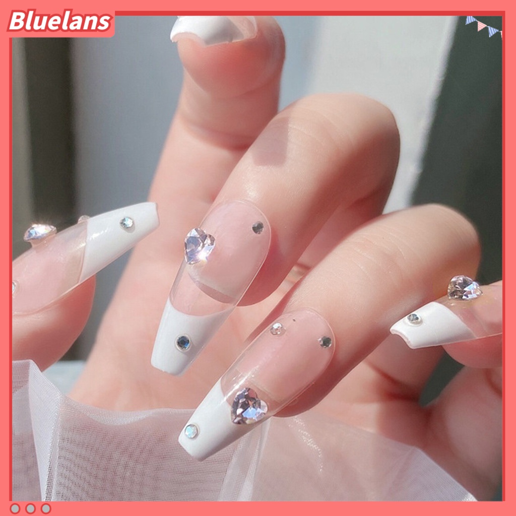 [BLM] 10pcs Hiasan Kuku Bentuk Kreatif Warna Hidup Kristal Imitasi Efek 3D Jantung Nail Art Dekorasi Pesona Kuku Untuk Pelajar