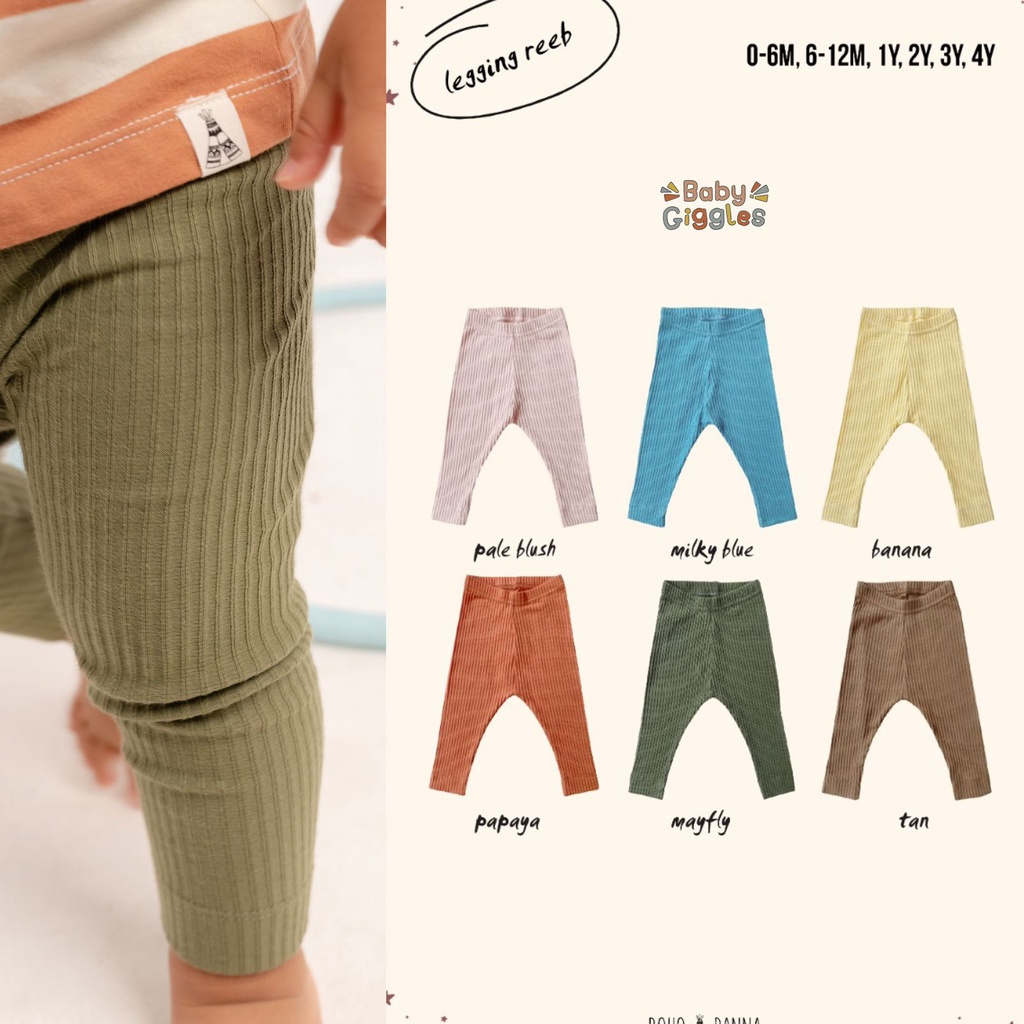 BOHOPANNA LEGGING REEB UNISEX USIA 0-4 TAHUN