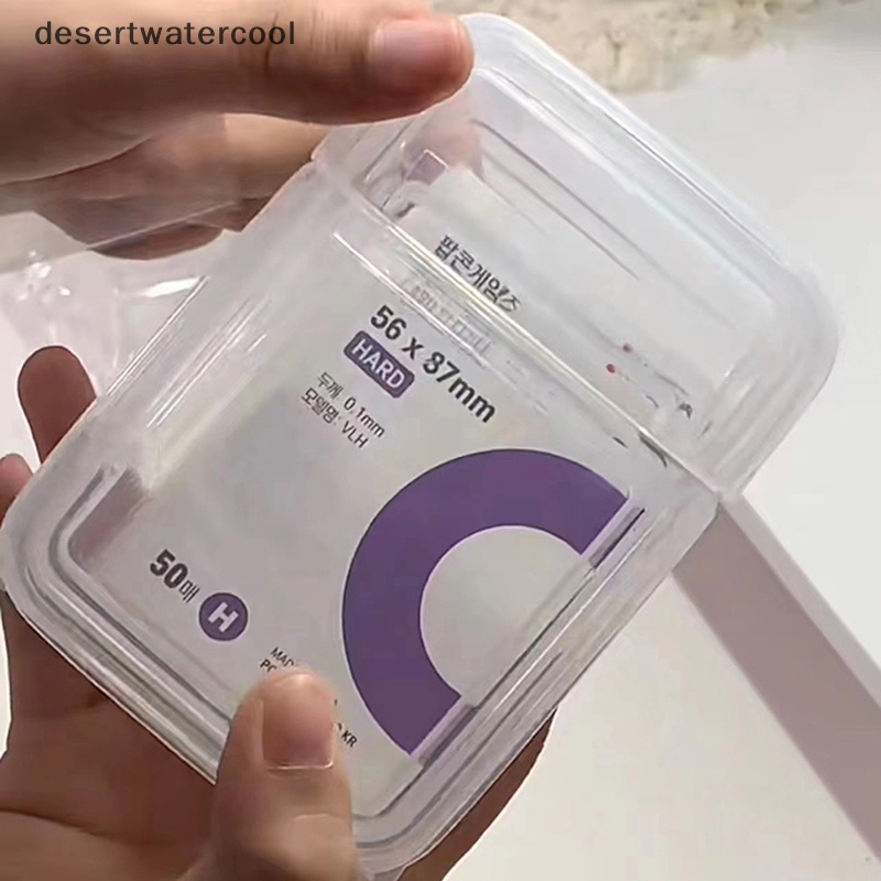 Deid 1PCS Collection Container Case Plastik Kotak Penyimpanan Transparan Kotak Penyimpanan Bening Kecil Dengan Tutup Perhiasan Finishing Aksesoris Martijn