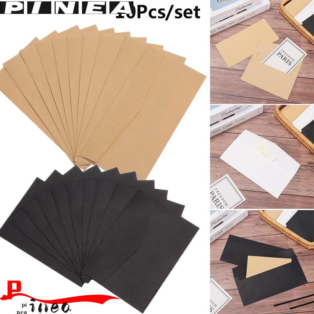 Nanas 10Pcs Kraft Amplop DIY Gaya Eropa Perlengkapan Kantor Stationary Kraft Paper