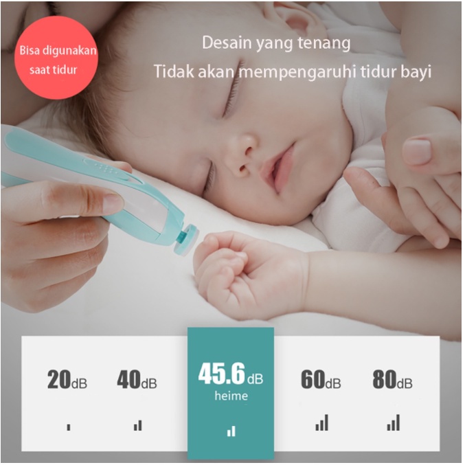 Baby nail trimmer baby care gunting kuku bayi elektrik set alat kikir kuku bayi PROMO