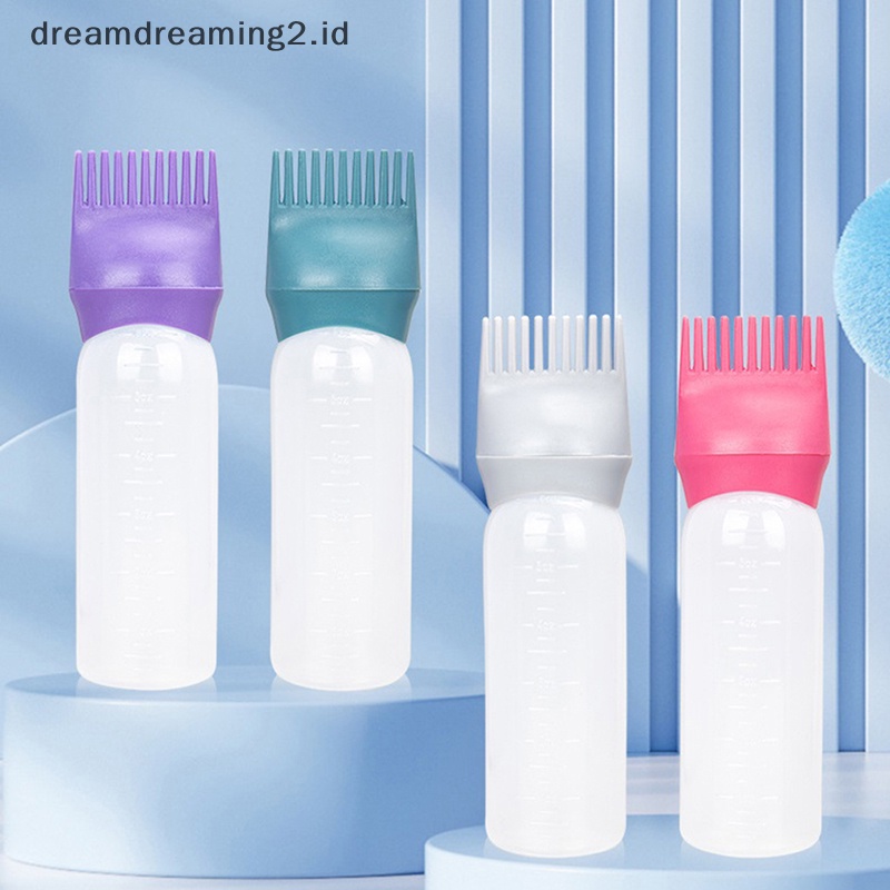 (drea) Botol Shampo Pewarna Rambut 120ml Aplikator Pewarna Pewarna Brush Pembersih Rambut //