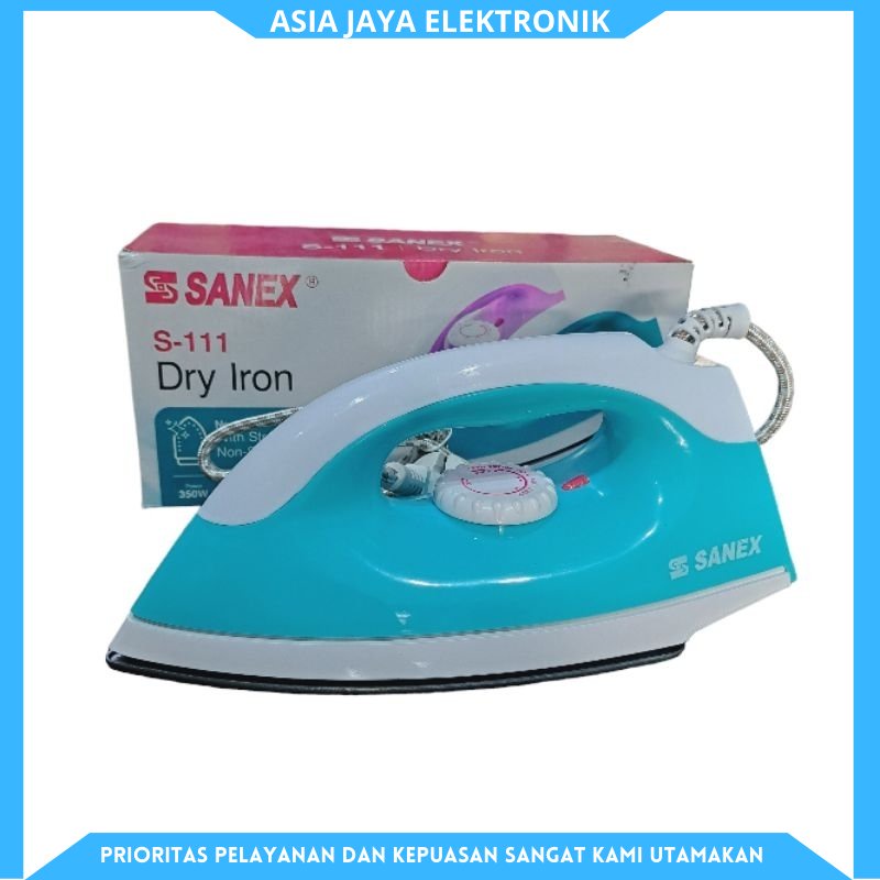 SANEX Setrika Listrik S-111 Iron Gosokan Anti Lengket
