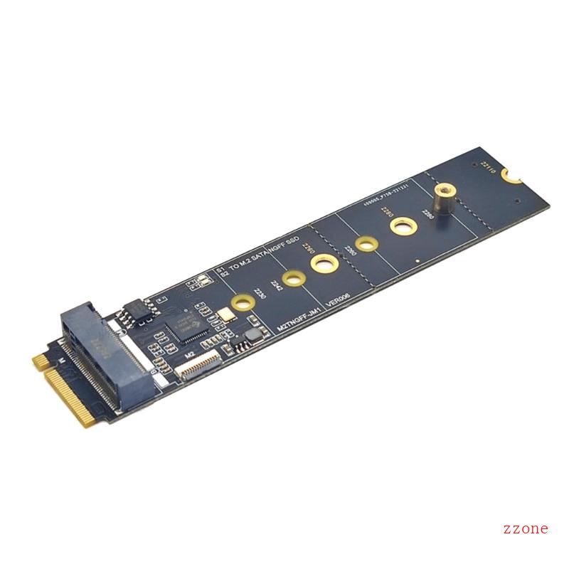 Zzz M 2kartu Riser M2 NVME to Sata3 0kartu Ekspanding JMB582 Adaptor 6GB S