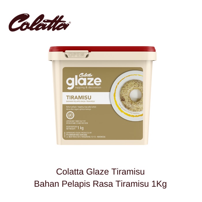 

[New Arrival] Colatta Glaze Tiramisu - Bahan Pelapis Rasa Tiramisu 1Kg