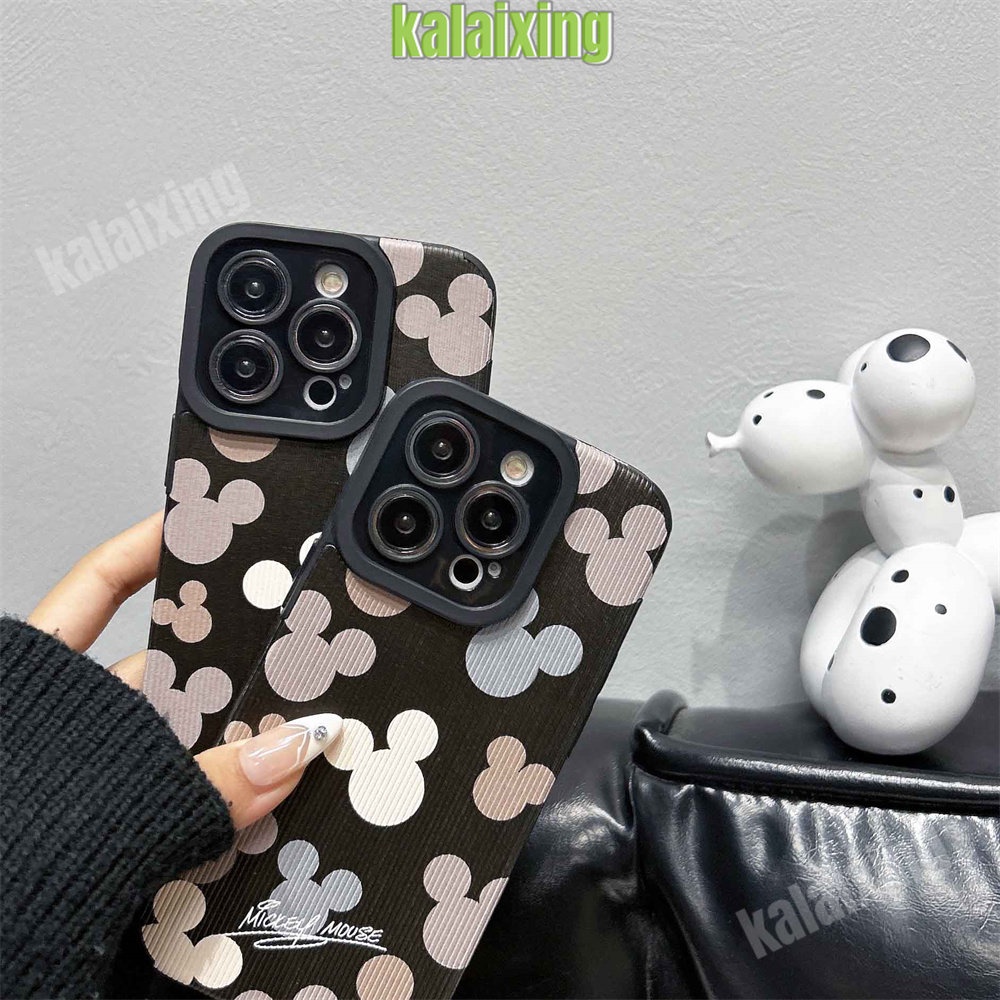 IPHONE Mickey Soft Case Untuk Iphone11 12 13 14 Pro Max14 Plus Xs Max X XR 7 8 Plus Sarung Belakang Lembut