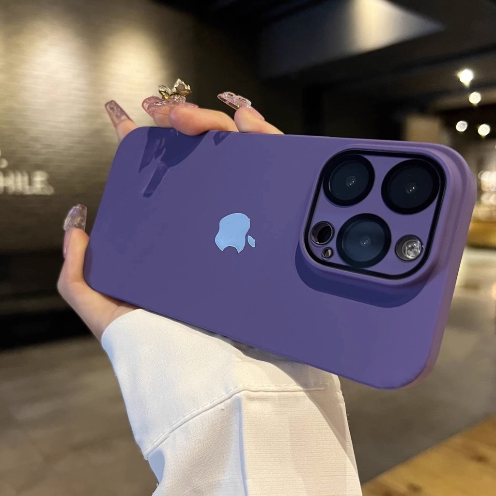 NEW!! With LOGO exterior protective goggles with HD lens film for iPhone 14 13 12 Pro Max phone case iPhone 14PRO Frosted anti fall case