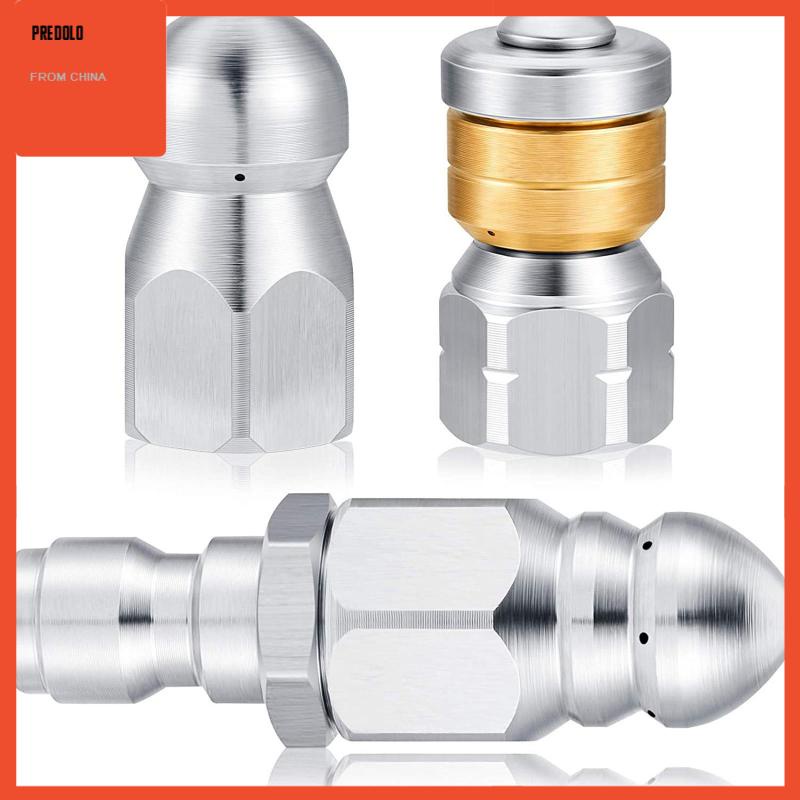 [Predolo] 3pcs Tips Nozzle Pembersih Saluran Air Nozzle Selokan Untuk Mesin Cuci Bertekanan