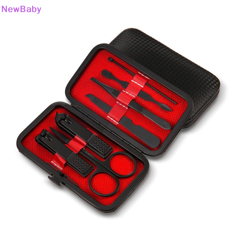 Newbaby 7 /9Pcs Gunting Kuku Stainless Steel Ear Pick Set Pedicure Alat Gunting Kuku ID