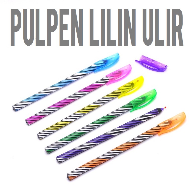 

SB PULPEN LILIN ULIR hitam anti macet bolpen ballpoint bolpoin pen pena