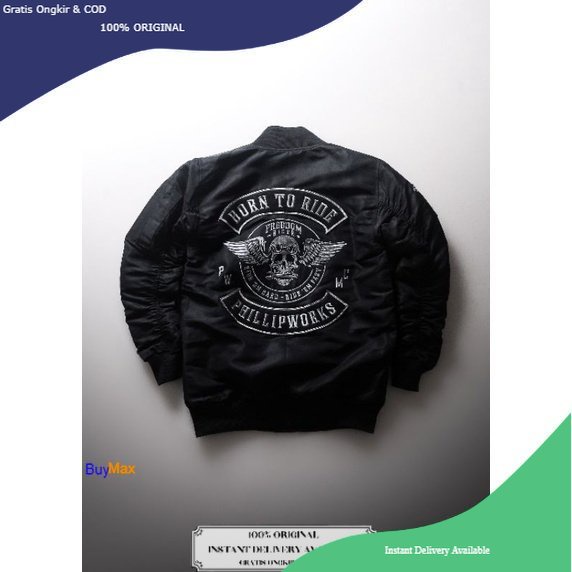 Phillipworks Born To Ride Bomber / BuyMax / Phillip Works / Jaket PhillipWorks