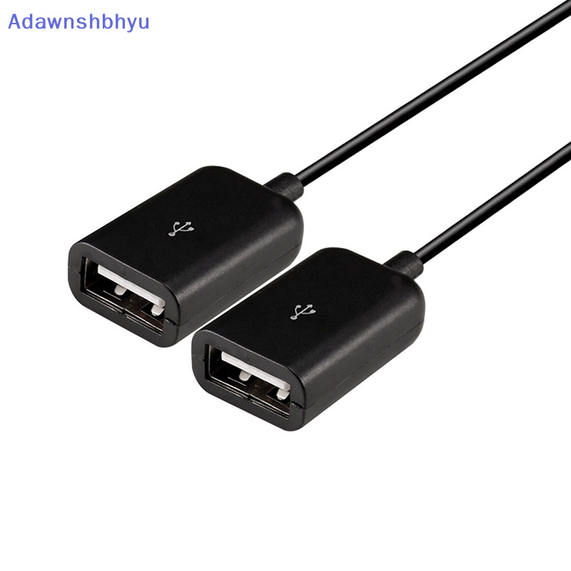 Adhyu Micro USB/Type C to 2kabel OTG Dual Port HUB Y Splitter Untuk tablet PC Android Adapter Converter ID