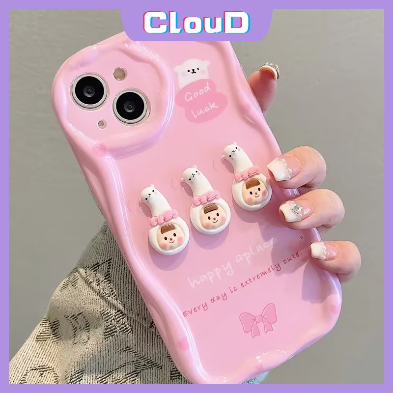 Soft Case Glossy Pinggiran Melengkung Bergelombang 3D Untuk Redmi 9A 9 10A 9T 10C A1 10 A2 9C NFC Redmi Note 12 11 9 10s 8 11s 10 Pro Max POCO M3 3D Mainan Kartun Lucu Cute Alpaka Cewek Case