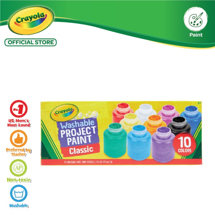 

Crayola Washable Kids Paint - 10 Color