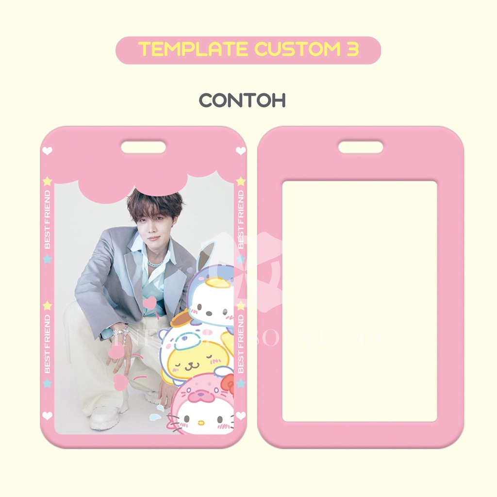 (N010) CUSTOM ID CARD COMPANY / PERUSAHAAN / CETAK ID CARD GAMBAR SENDIRI  / CARD HOLDER PHOTOCARD / TEMPAT KARTU AKSES / BISA UNTUK 2 KARTU / CUSTOM CARD HOLDER KPOP