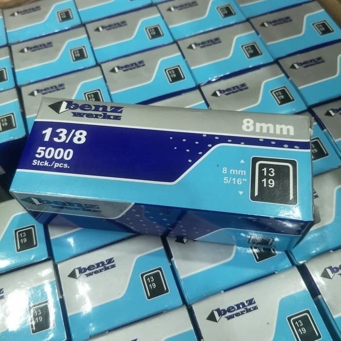 isi Refill Stapler Steples Tembak 8 mm 13/8 Benz 5000 pcs