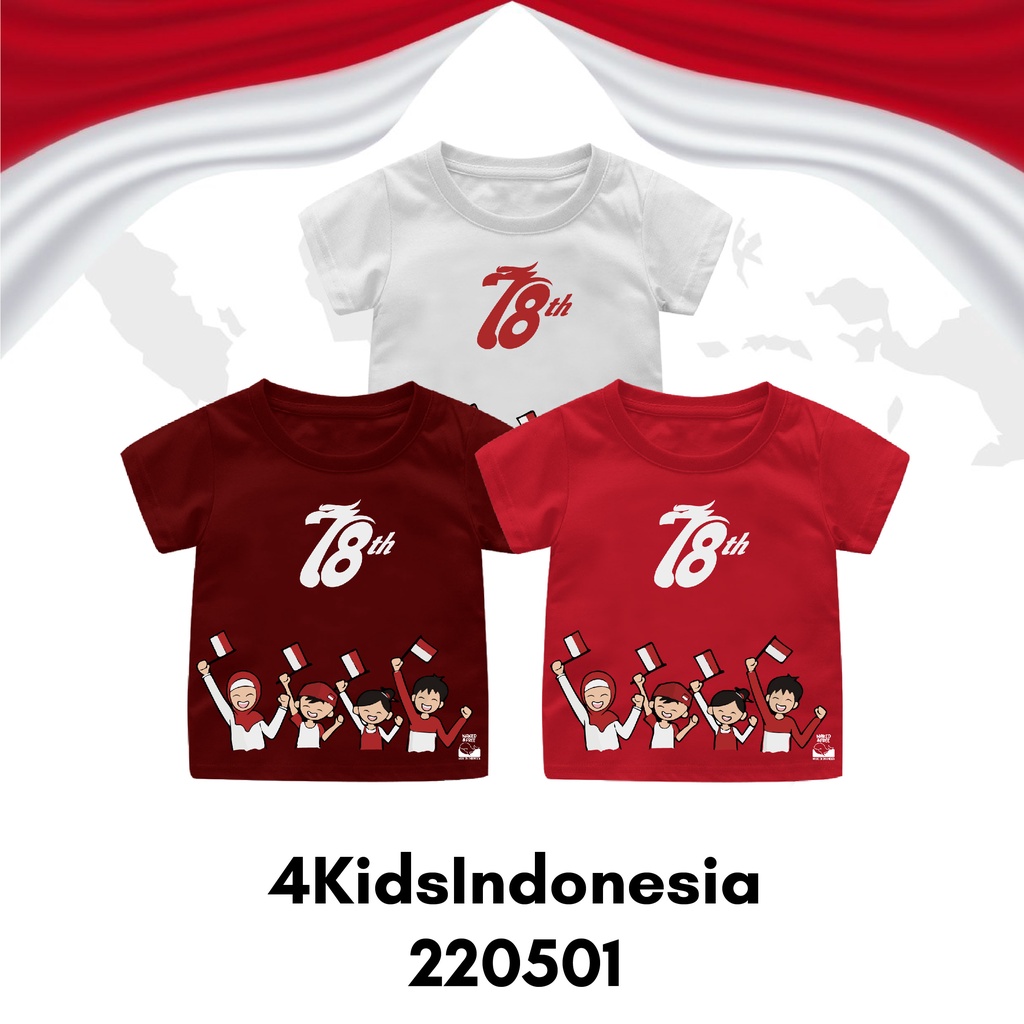 Baju Kaos Kemerdekaan Size Bayi Sampai Dewasa Seri MarchingBand Bahan Katun Combed 30s