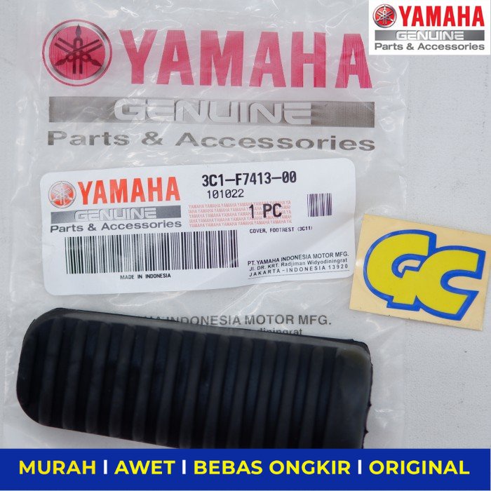 Karet Step  Cover Foot Rest  Karet Pijakan Kaki Yamaha Vixion Ori - Sparepart Sperpart Spare Part Mo