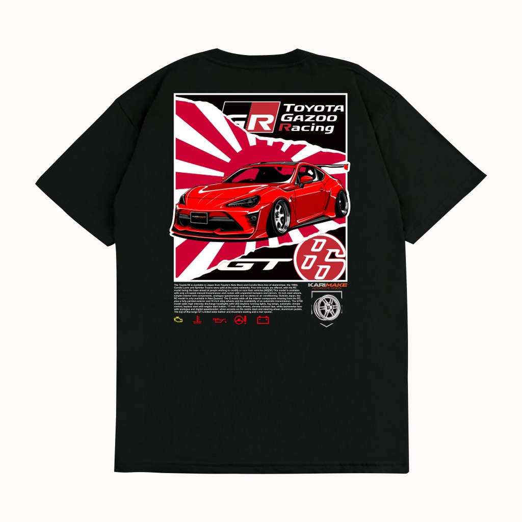 Kaos T Shirt TOYOTA FT86 GT86 FT 86 GT 86 JDM Kaos Otomotif