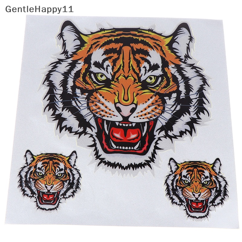 Gentlehappy 1lembar Tiga Kepala Macan Mobil Motor Vinyl Decal Auto Styling Stickers id