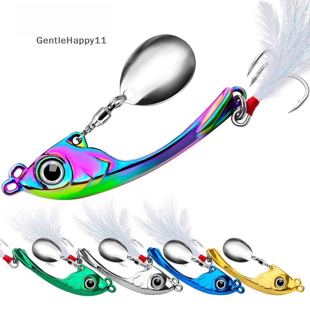 Gentlehappy Spinner Umpan 9g 13g 17g Metal Vib Fishing Lure Troli Rotag Sendok Wobbler S id