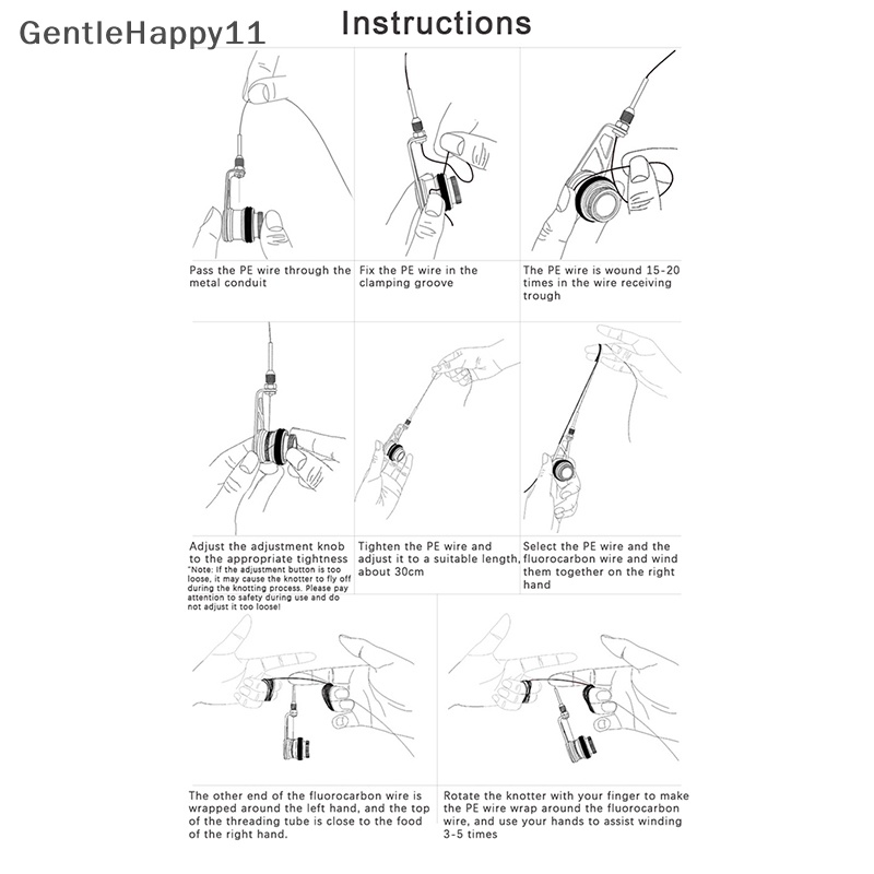 Gentlehappy Fishing Bobbin Knot Aksesoris Pancing Line Knotter Alat Pancing Fishing Knot Winder Machine Tackle Barang Untuk Memancing id