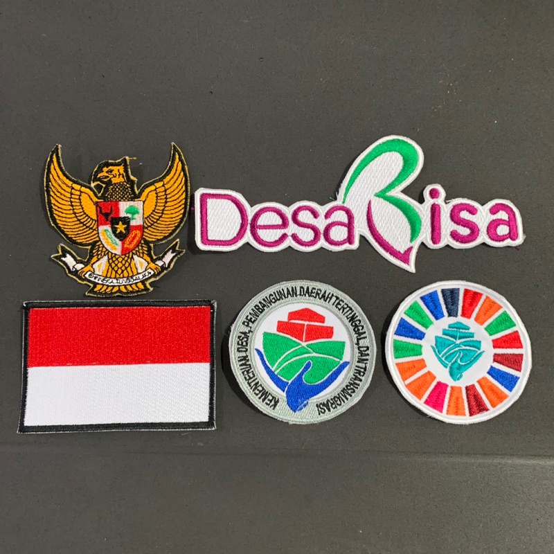 Bordir BORDIR LOGO SDGS DESA BISA BEDGE SDGS DESA BISA PATCH EMBELM BET SDGS FULSET DESA BISAbisa pe