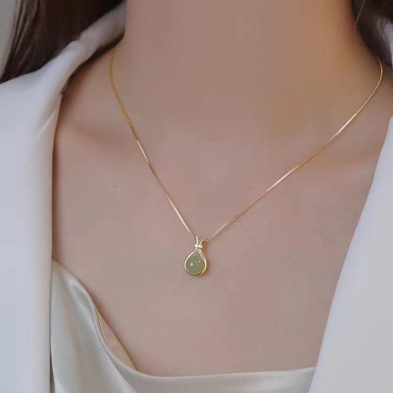 Kalung Geometris Model Bulat Bahan Alloy Korea Untuk Anak Perempuan