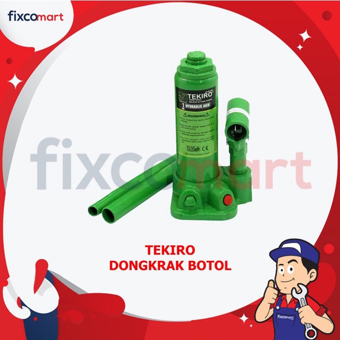 Tekiro Dongkrak Botol 6 Ton / Tekiro Hydraulic Bottle Jack