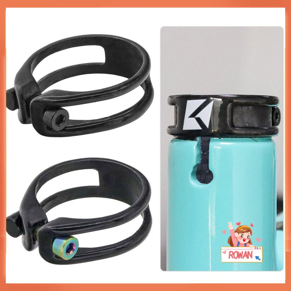 R-FLOWER Penjepit Tiang Kursi Sepeda Akurat Tahan Aus Pemasangan Mudah Klip Tabung Kursi