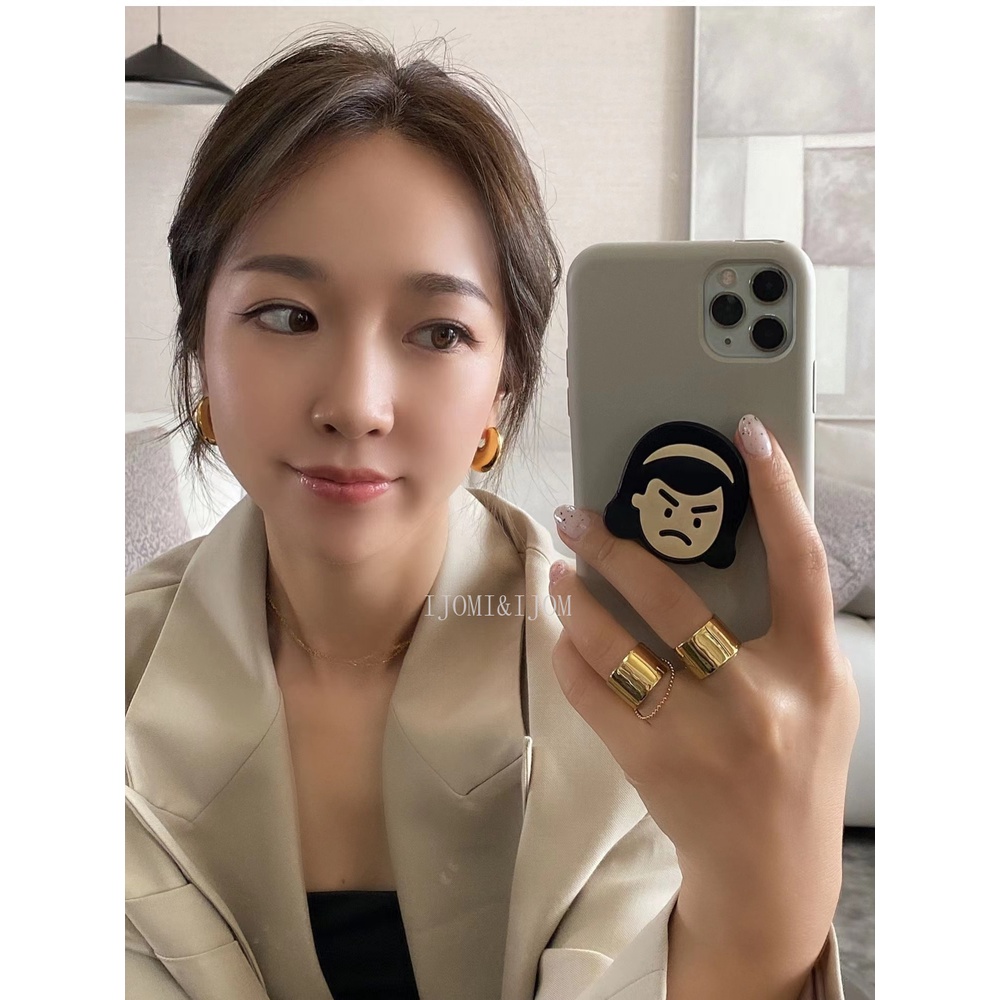 Anting Berbentuk C Tiga Dimensi Sederhana Dan Serbaguna Di Eropa Dan Amerika, Dengan Rasa Desain niche, Anting high-end Keren Dan Dipersonalisasi