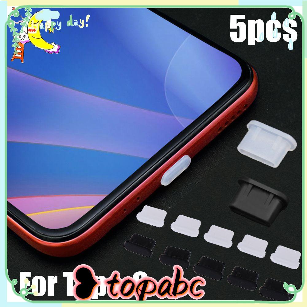 TOP 5pcs Steker Anti Debu Aksesoris Telepon Portabel Blok Stopper Silikon Untuk Samsung Galaxy S22 Huawei Xiaomi