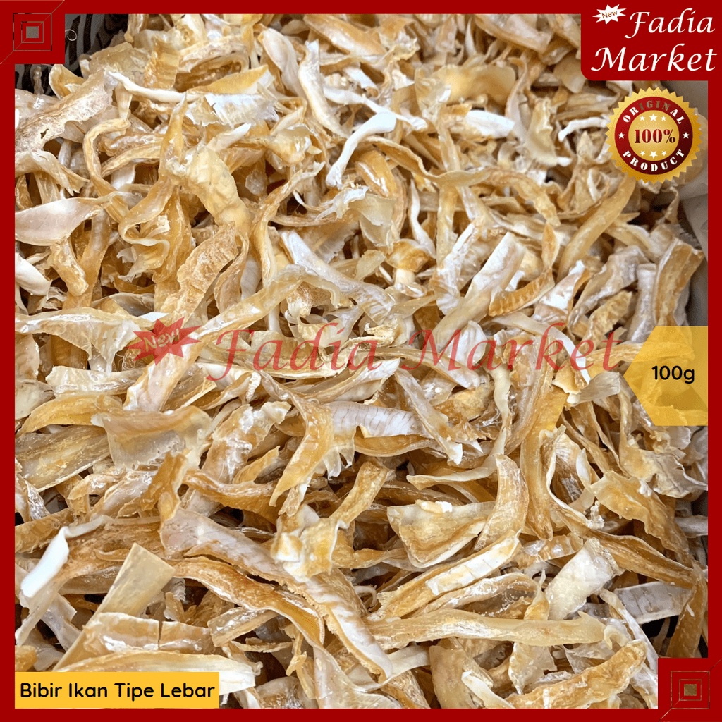 

Bibir Ikan Kering Super Fish Lips Tipe Lebar 100g