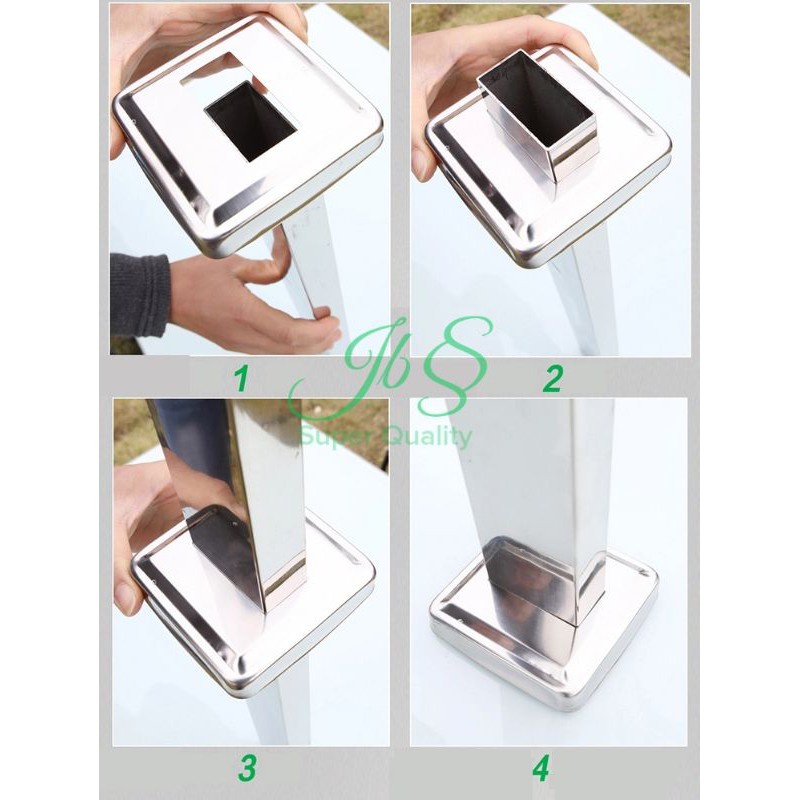 FLANGE/RING KOTAK 20X40 STAINLESS STEEL 201 PREMIUM