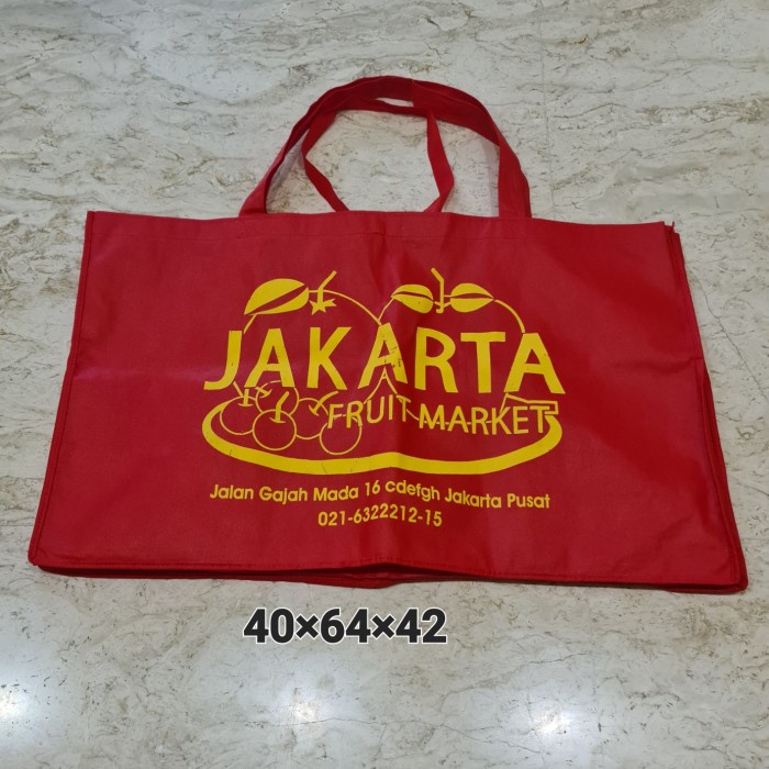 

[SC] SpunBond JAKARTA FRUIT MARKET AUTHENTIC Tas Besar Tebal Kuat