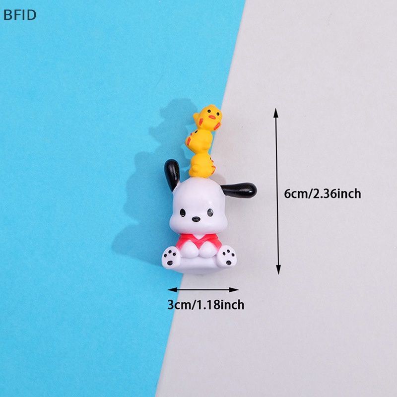 [BFID] 5pcs /Set Kawaii Sanrios Anime Pochacco PC Dog Ornaments Q Versi Gacha PVC Angka DIY Patch Aksesoris Boneka Hadiah [ID]