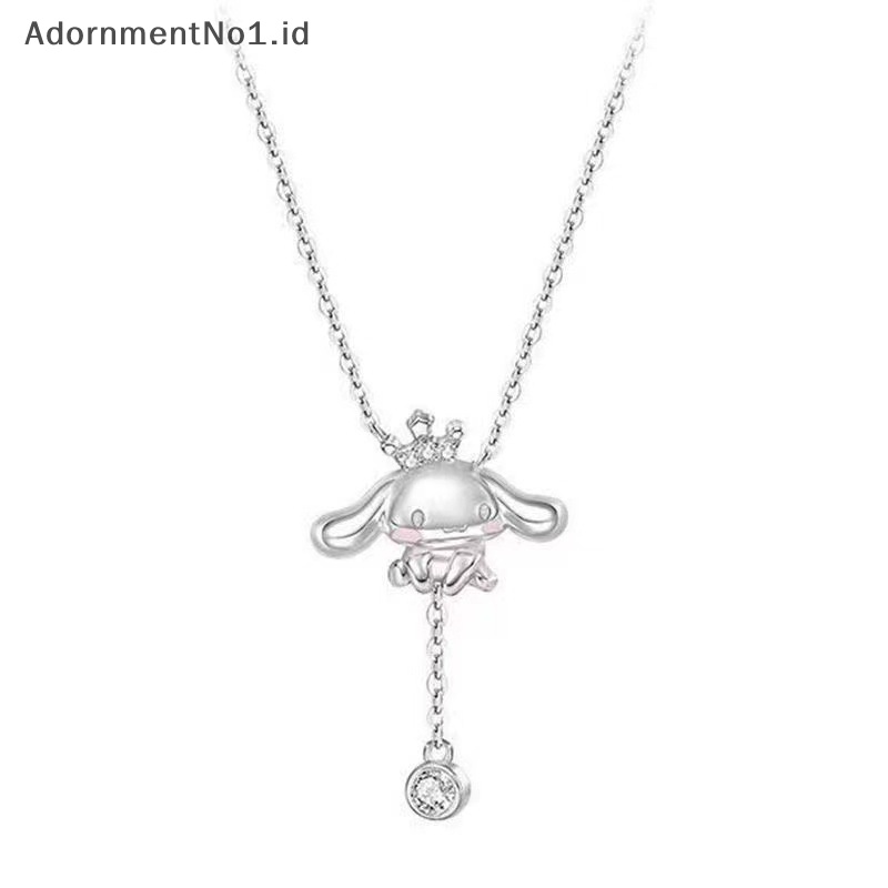 [AdornmentNo1] Cinnamoroll rumbai rantai kalung Anime kartun Fashion wanita perhiasan wanita kalung liontin dekorasi gadis hadiah ulang tahun