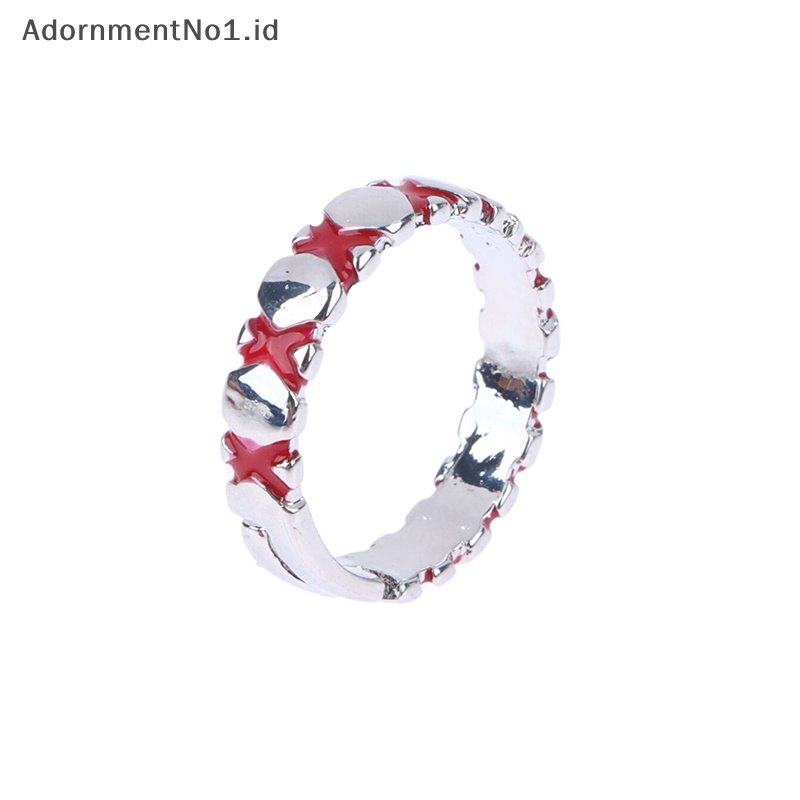 [AdornmentNo1] Anime Cos Tokyo Ghoul JUZO SUZUYA REI Boy cincin jari yang dapat disesuaikan untuk wanita pria Cosplay perhiasan aksesori hadiah