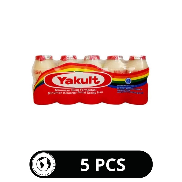 

Yakult Minuman Probiotik Yogurt 1 Pack 5 Pcs