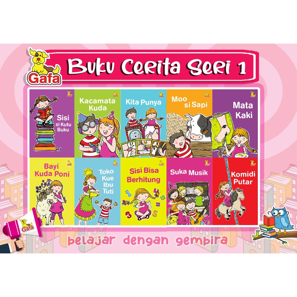 [Gafa Baca] Buku Belajar Membaca TK dan PAUD Seri 1 GafaBaca