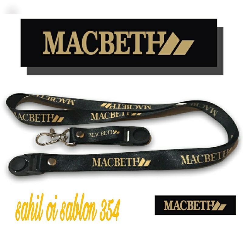 

Tali Lanyard MACBETH PREMIUM gantungan kunci/gantungan id card /gantungan Pod/Vape murah BEST SELLER COD