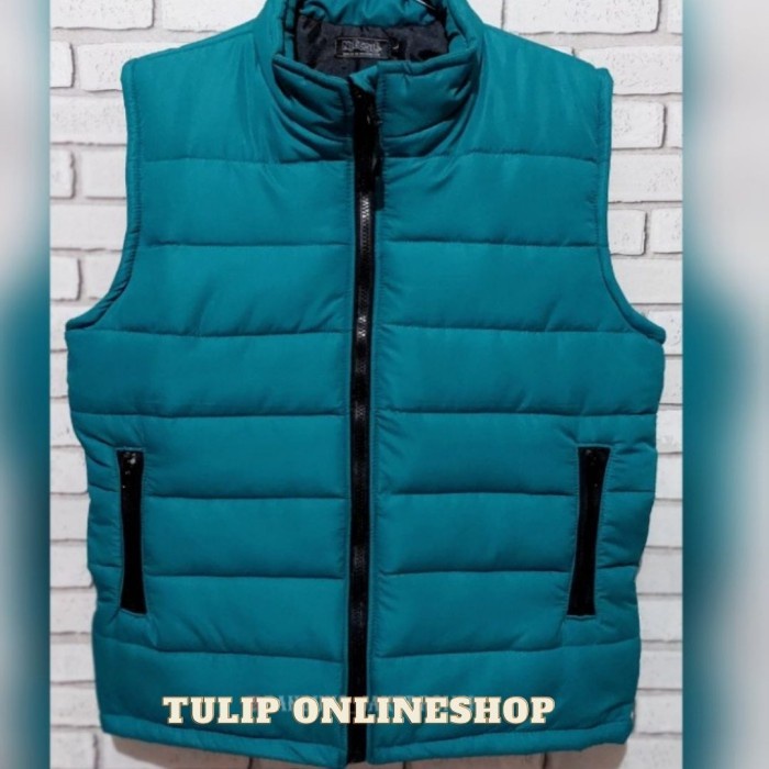 rompi jaket motor premium cocok untuk touring - biru tosca, L