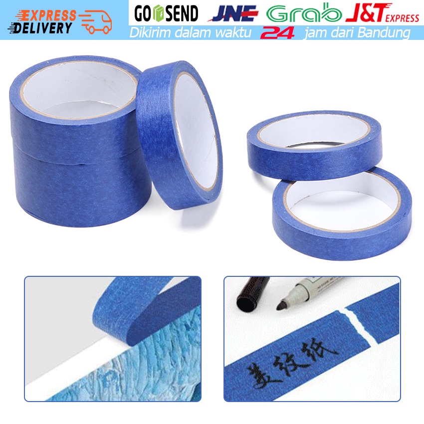 

Pita Kertas Dekoratif Biru / Pita Kertas Dekoratif Kuat Untuk Penutup Pekerjaan Cat / Seni Lukis